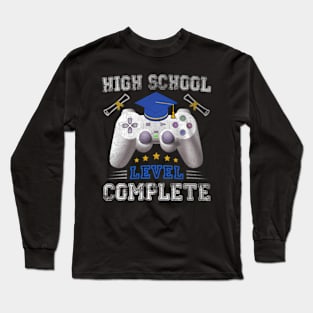 High School Level Complete Class Of 2024 Graduation Long Sleeve T-Shirt